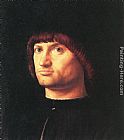 Man Canvas Paintings - Portrait of a Man (Il Condottiere)